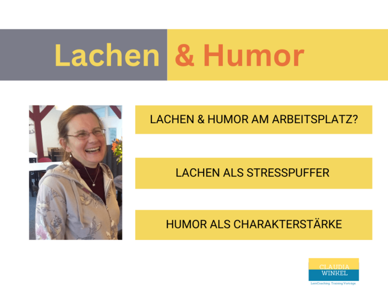 Lachen gegen Stress I Claudia Winkel Blog - mentale Stärke, glücklich im Job, Lerntipps